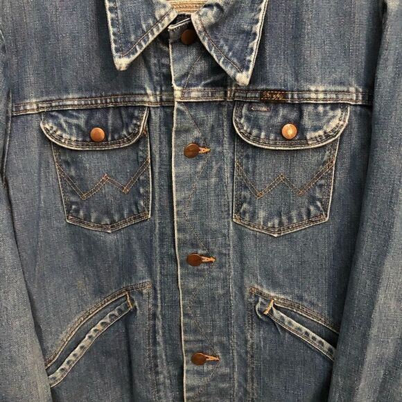 Womens 70’s vintage Wrangler trucker jacket with no lining - Picture 4 of 14